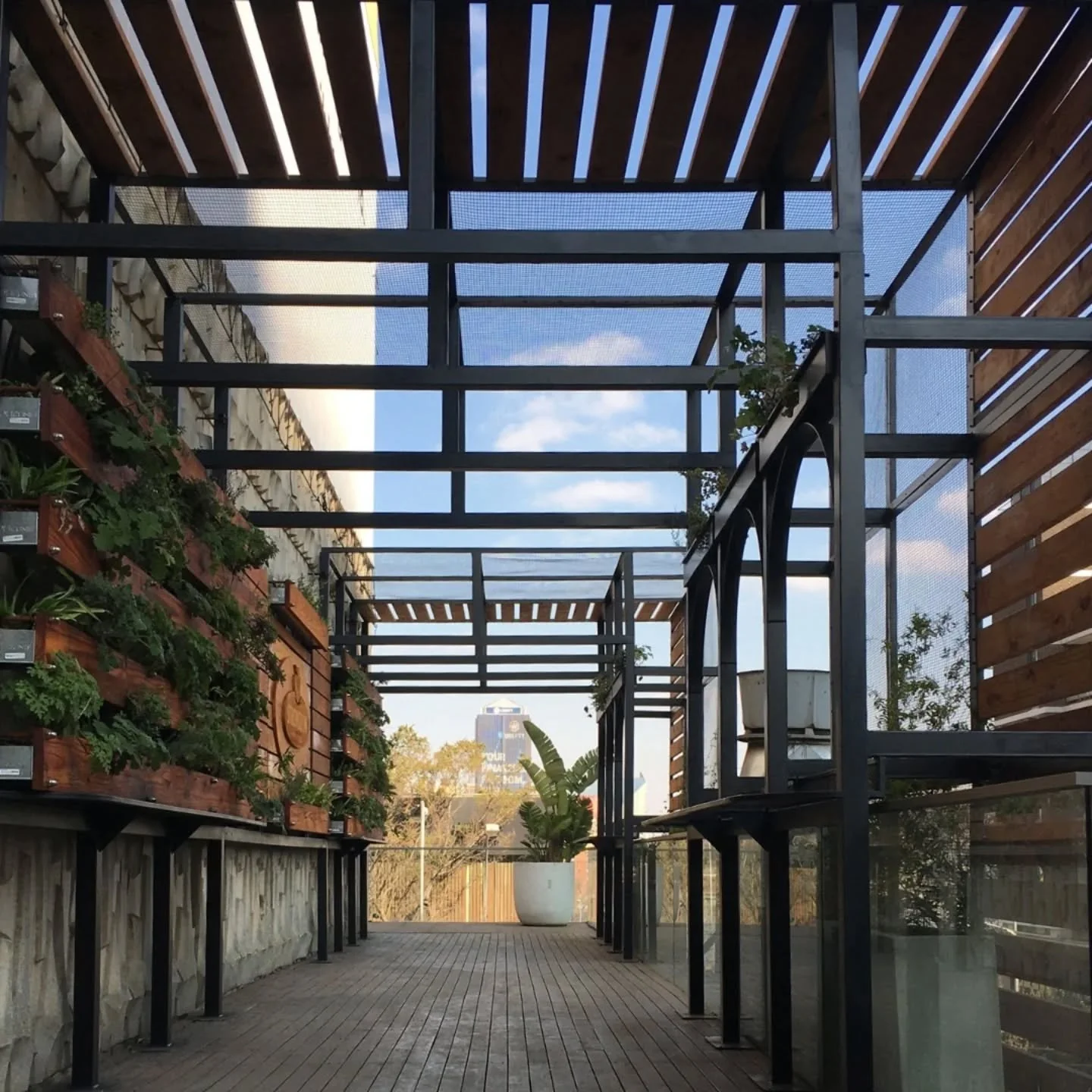 The Playground &ndash; an urban event space located in Braamfontein, Johannesburg.

Formerly known as Neighbourgoods Market, strategic additions to the space improve the user experience by creating platforms for urban greening, creating shade, enhanc