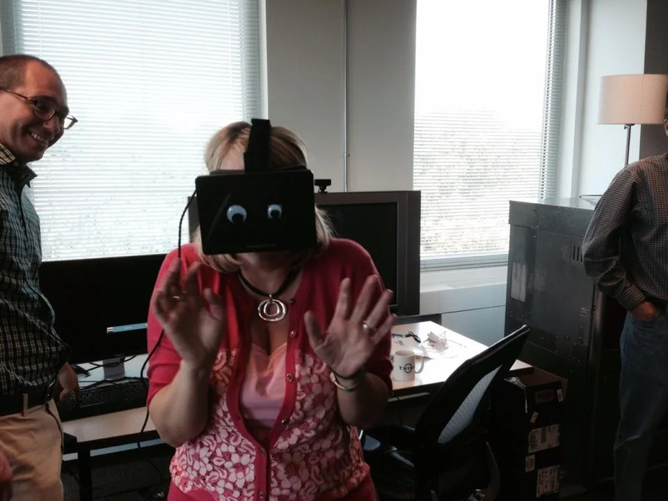 Googly eyes on the Oculus Rift