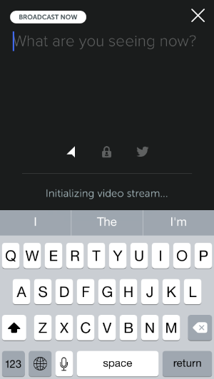 Periscope's video stream options