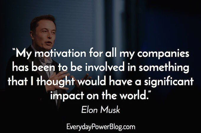 Elon Musk, CEO and founder of Tesla, is a motivator for his company.