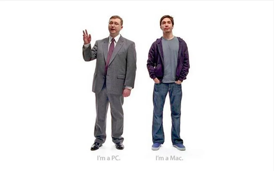 Apple's Mac vs PC campaign is simplistic but effective.