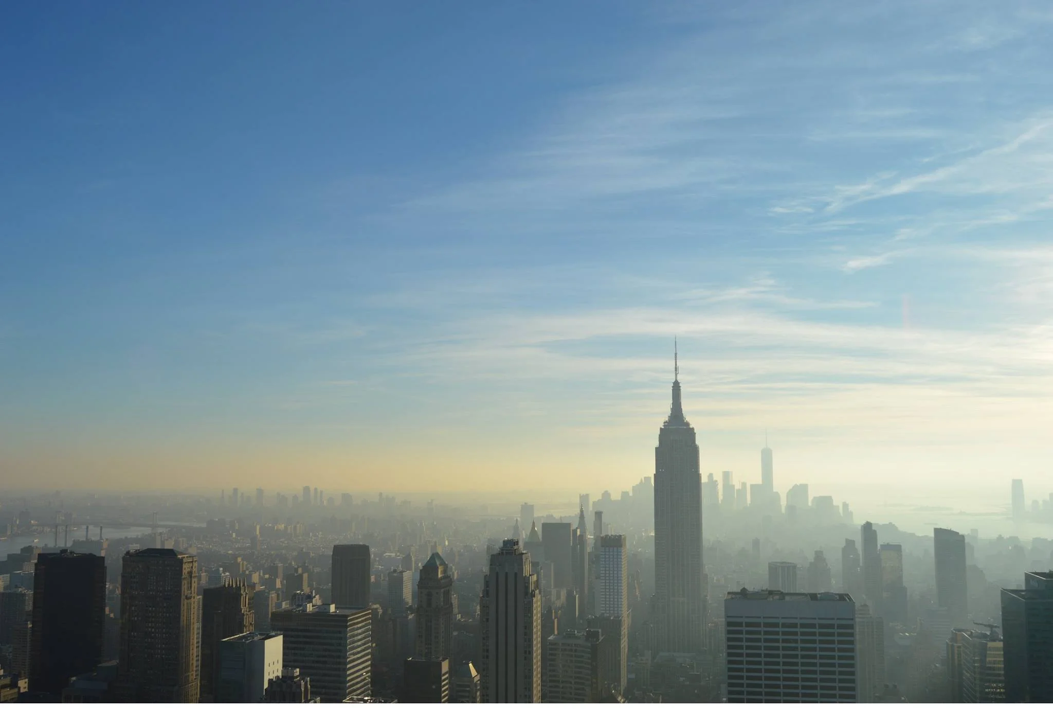 Manhattan Skyline from The Top Of The Rock