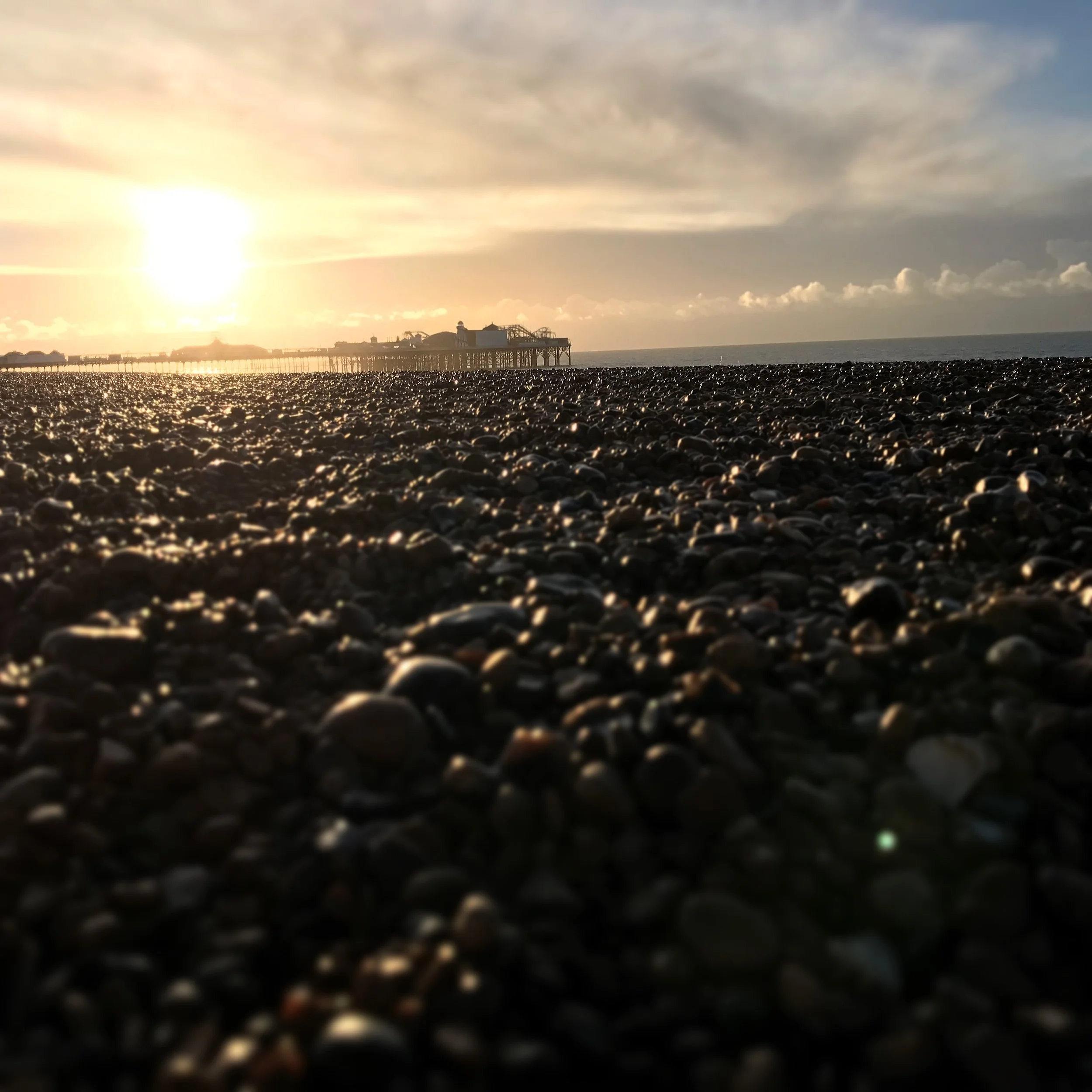 Sunrise over the Palace Pier. 