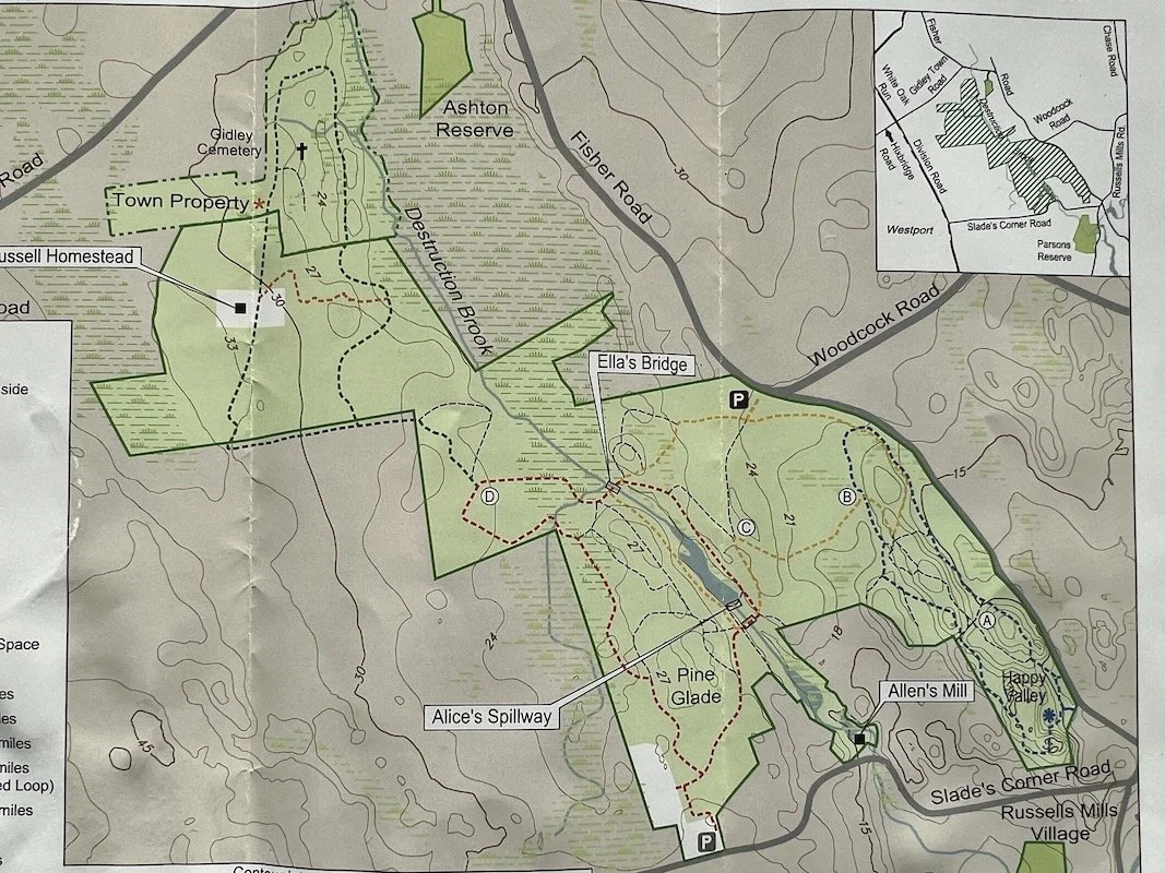 Destruction Brook Woods for Hiking, Dartmouth, MA
