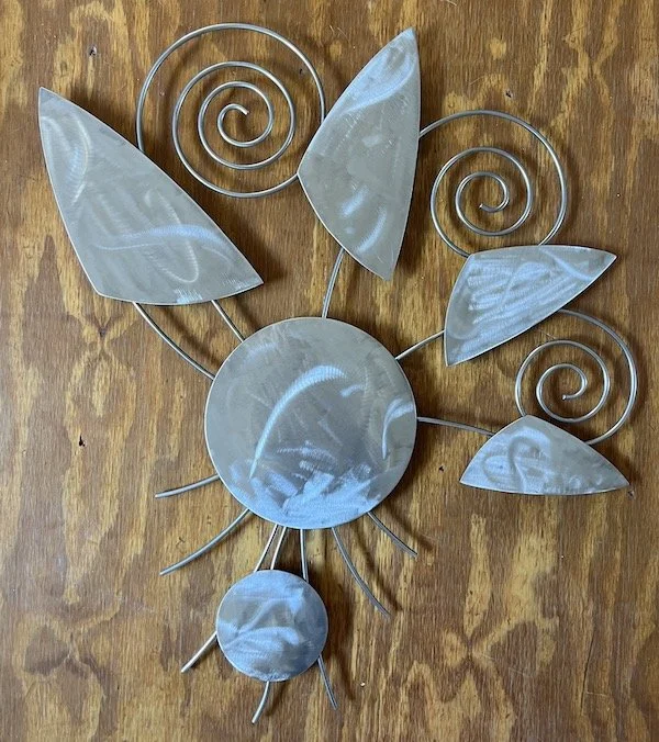 35" x 32", stainless steel, wall