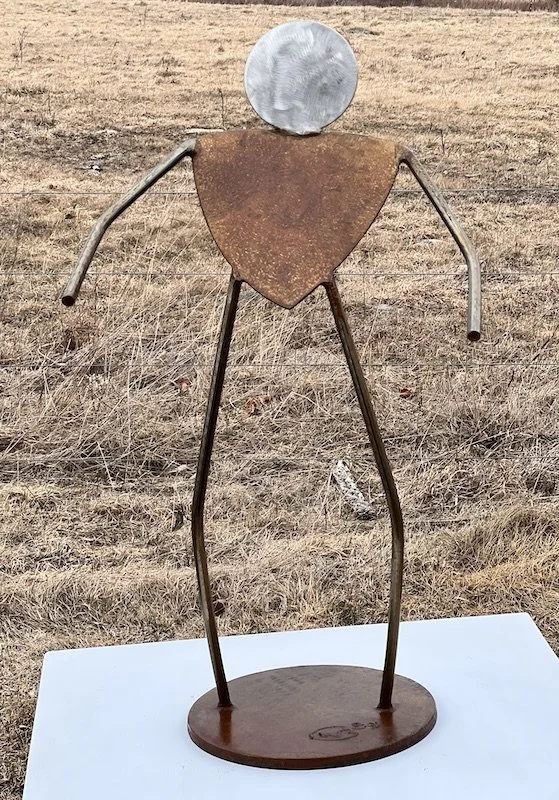 Steel and stainless, 30" x 16" x 14"