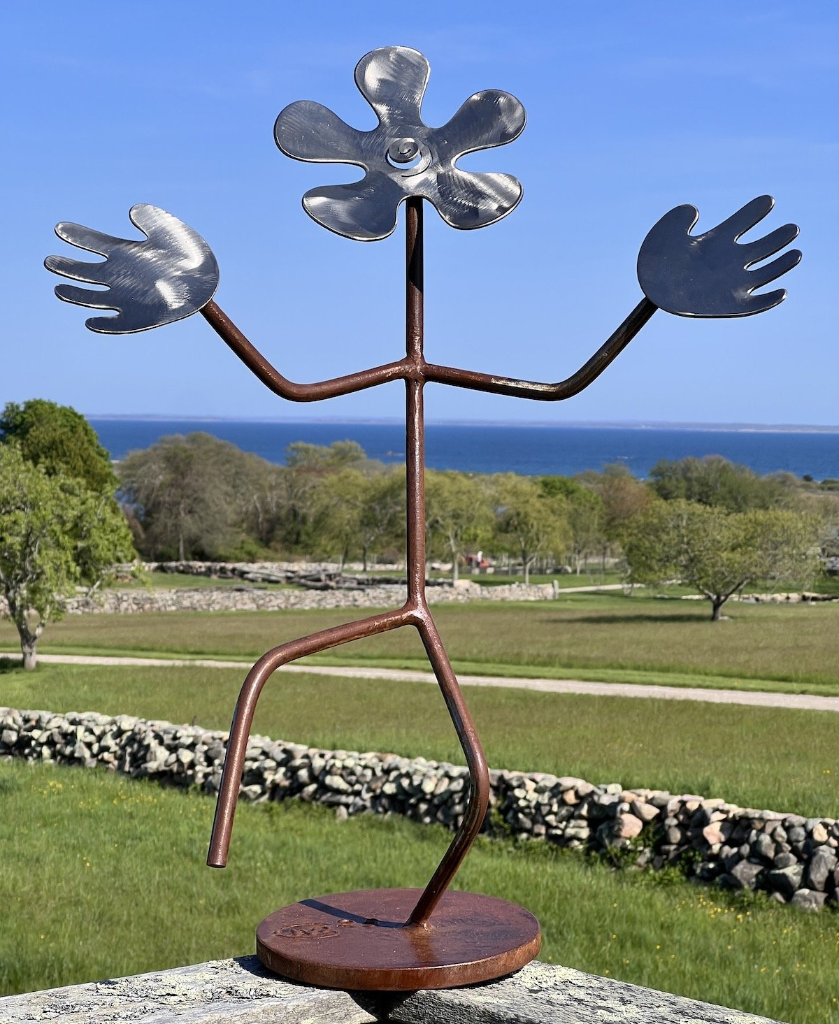 Steel and stainless, 26" x 21" x 8"