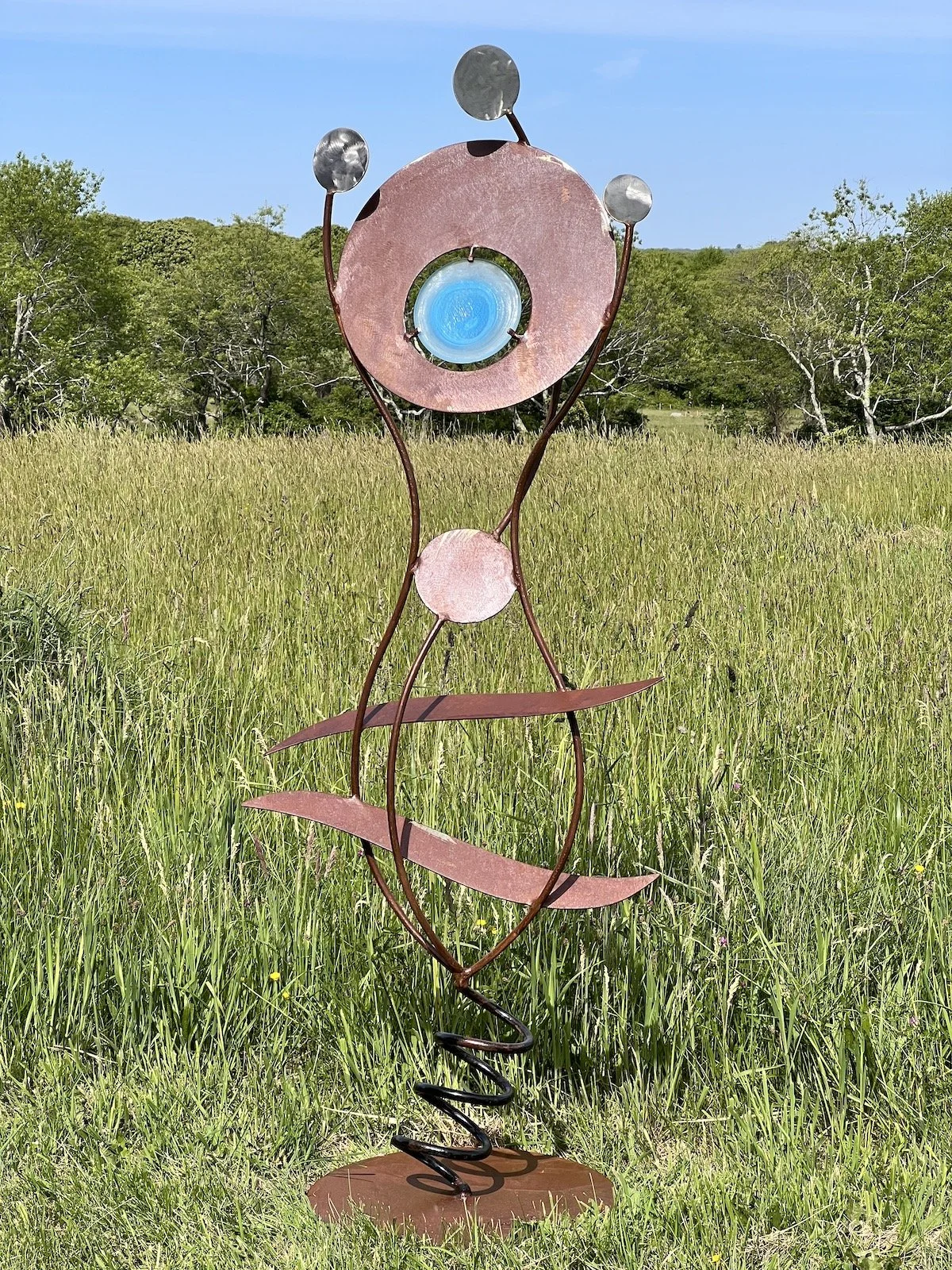 Steel, stainless, glass, 72" x 26" x 20"