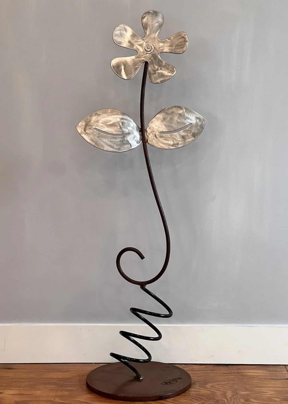 Steel and stainless, 50" x 17" x 14"