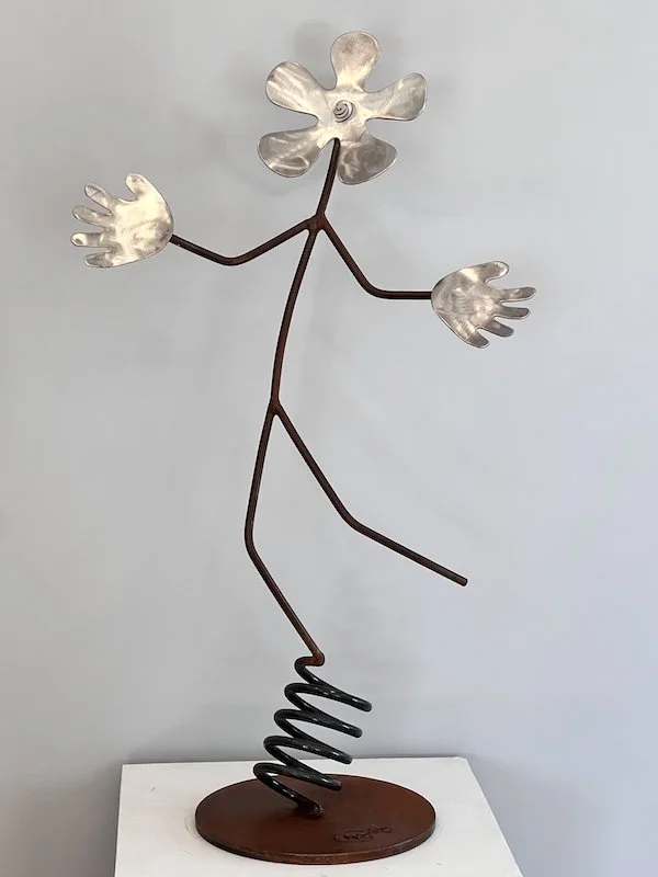 Steel and stainless, 46" x 26" x 14"