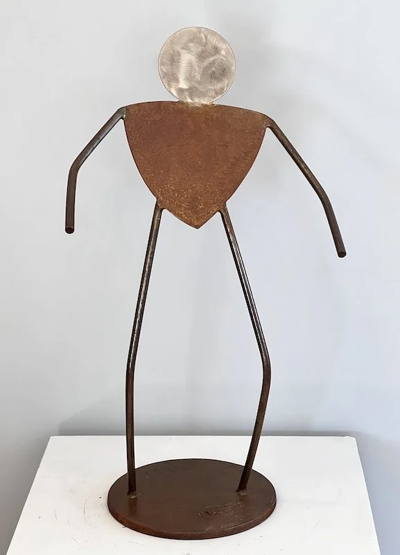 Steel and stainless, 30" x 16" x 10"