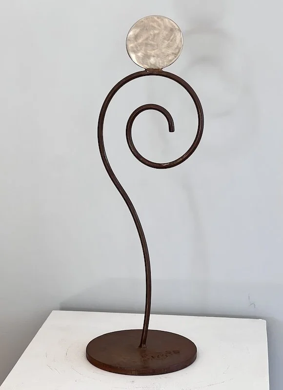 Steel and stainless, 30" x 10" x 10"