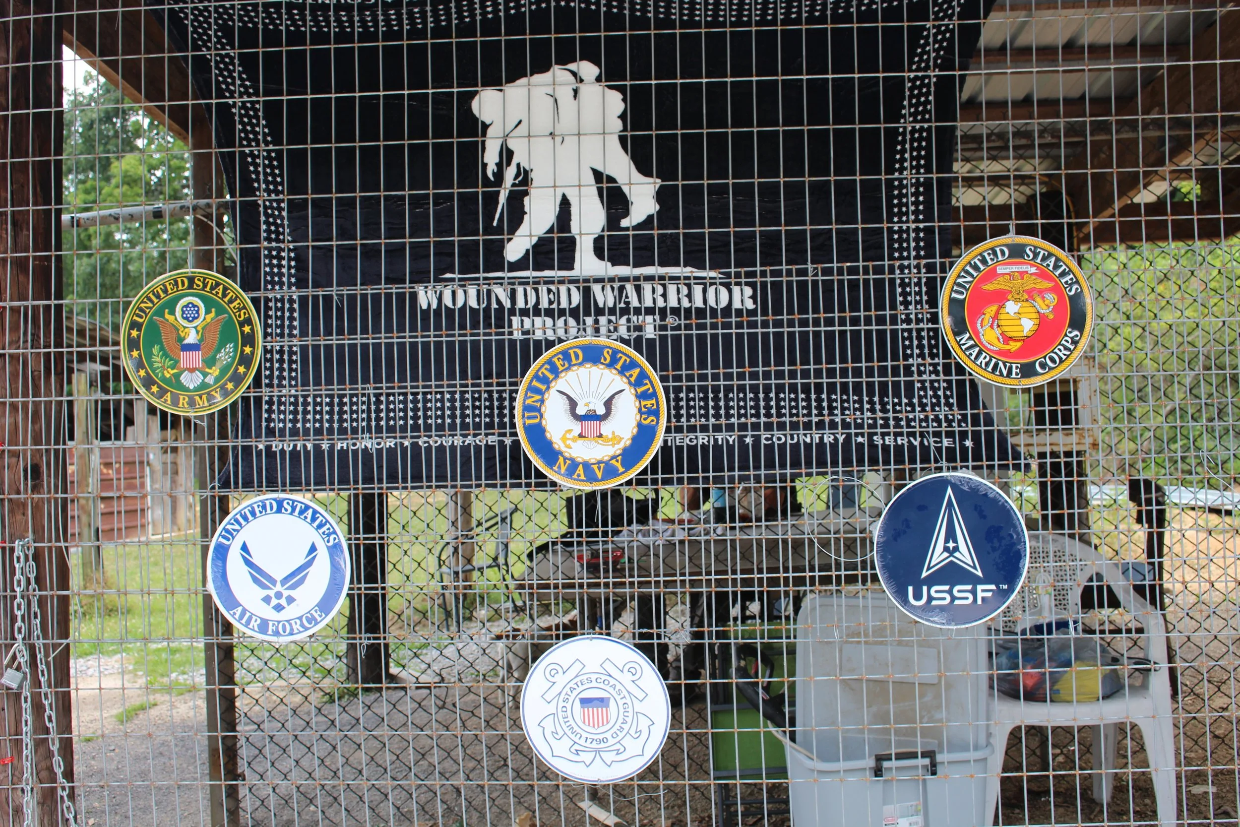 We support these Veteran Groups display.JPG