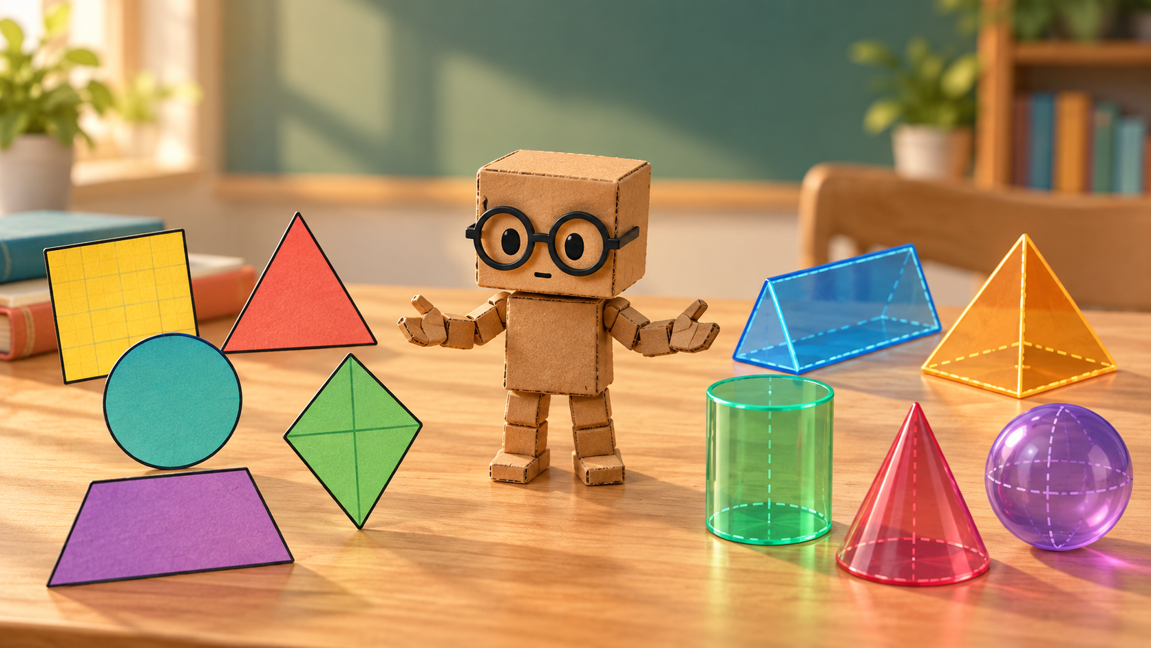 CT-1 introducing interactive 2D shapes and 3D solids.”