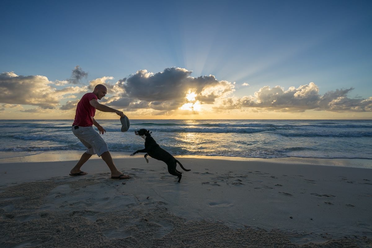 Sebastain & his dog, Nola