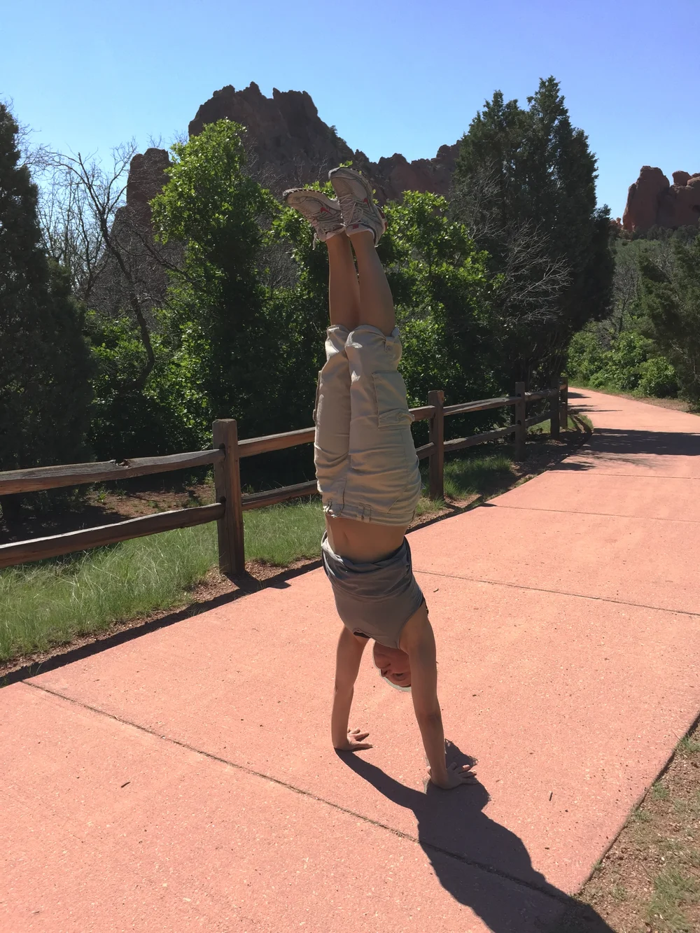 I've always found happiness in handstands!