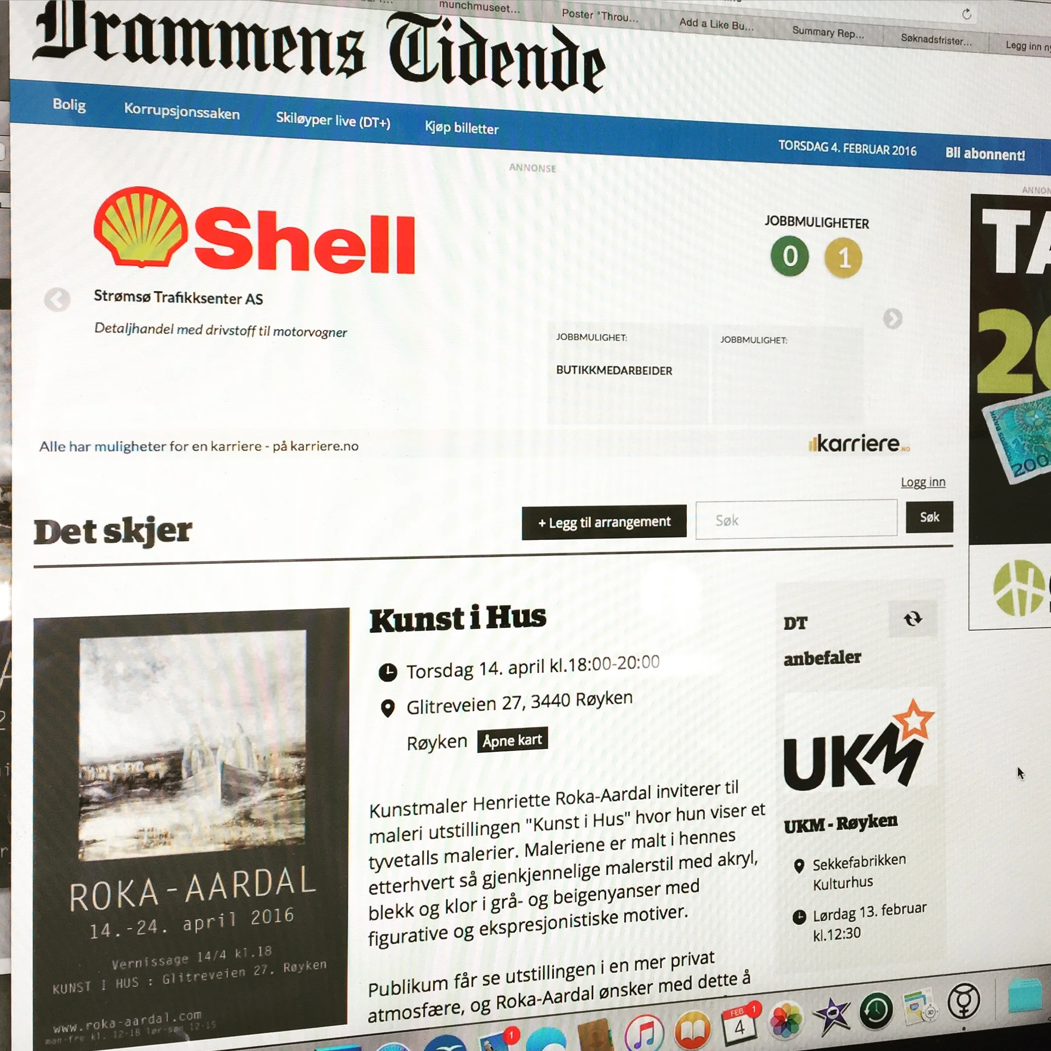 Drammens Tidende nettavis 2016