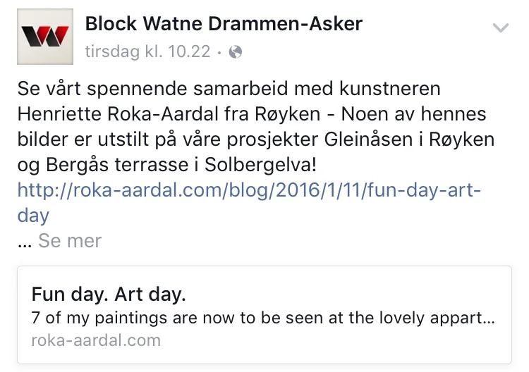 Block Watne (Facebook) January 2016.