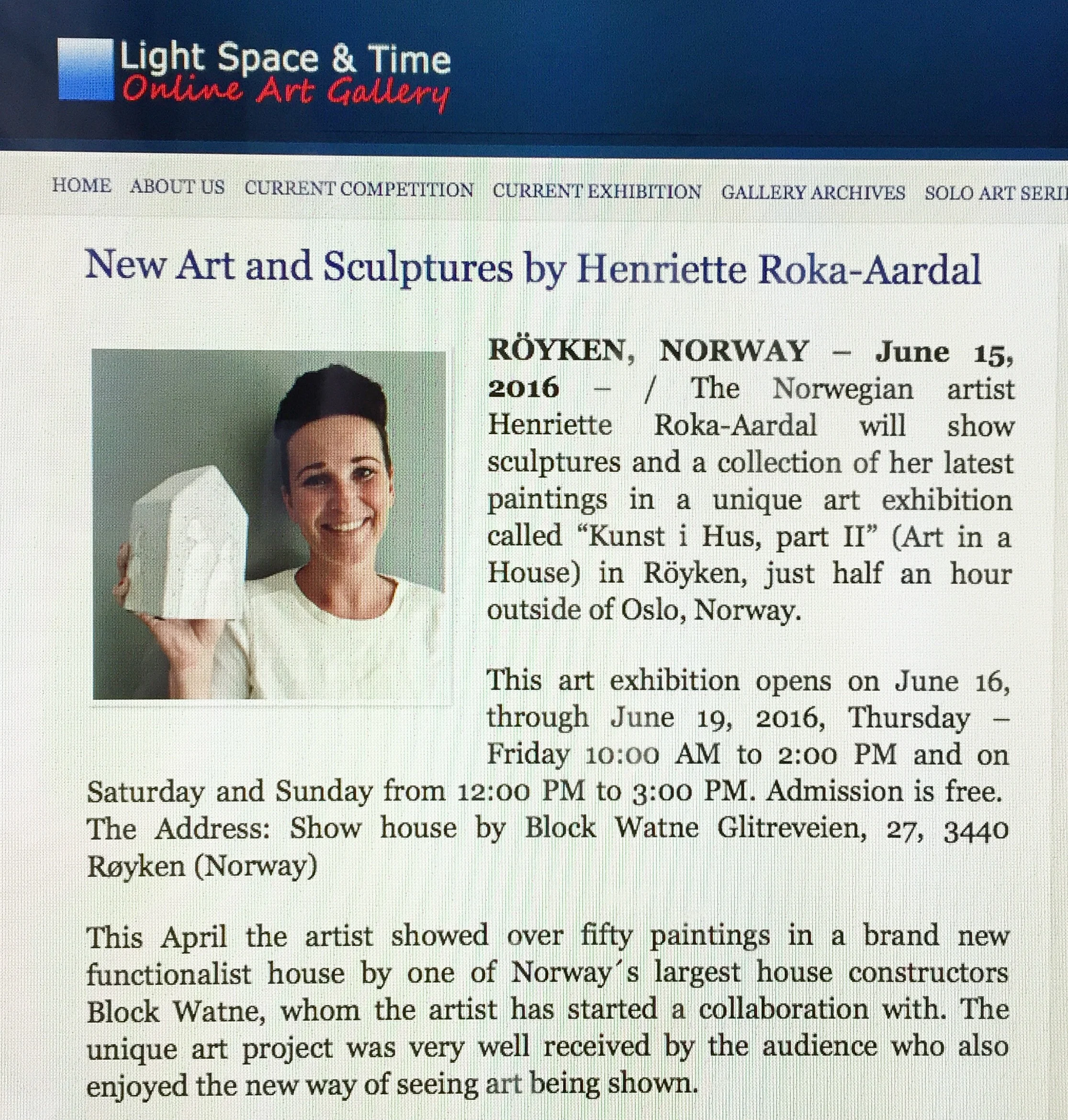 Prerelease at Light Space Time online gallery