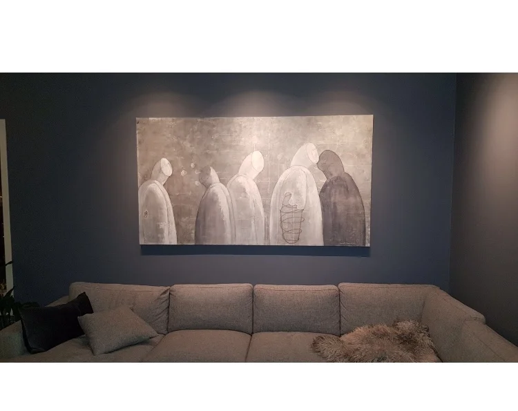 When the artwork is created out of your wall color.