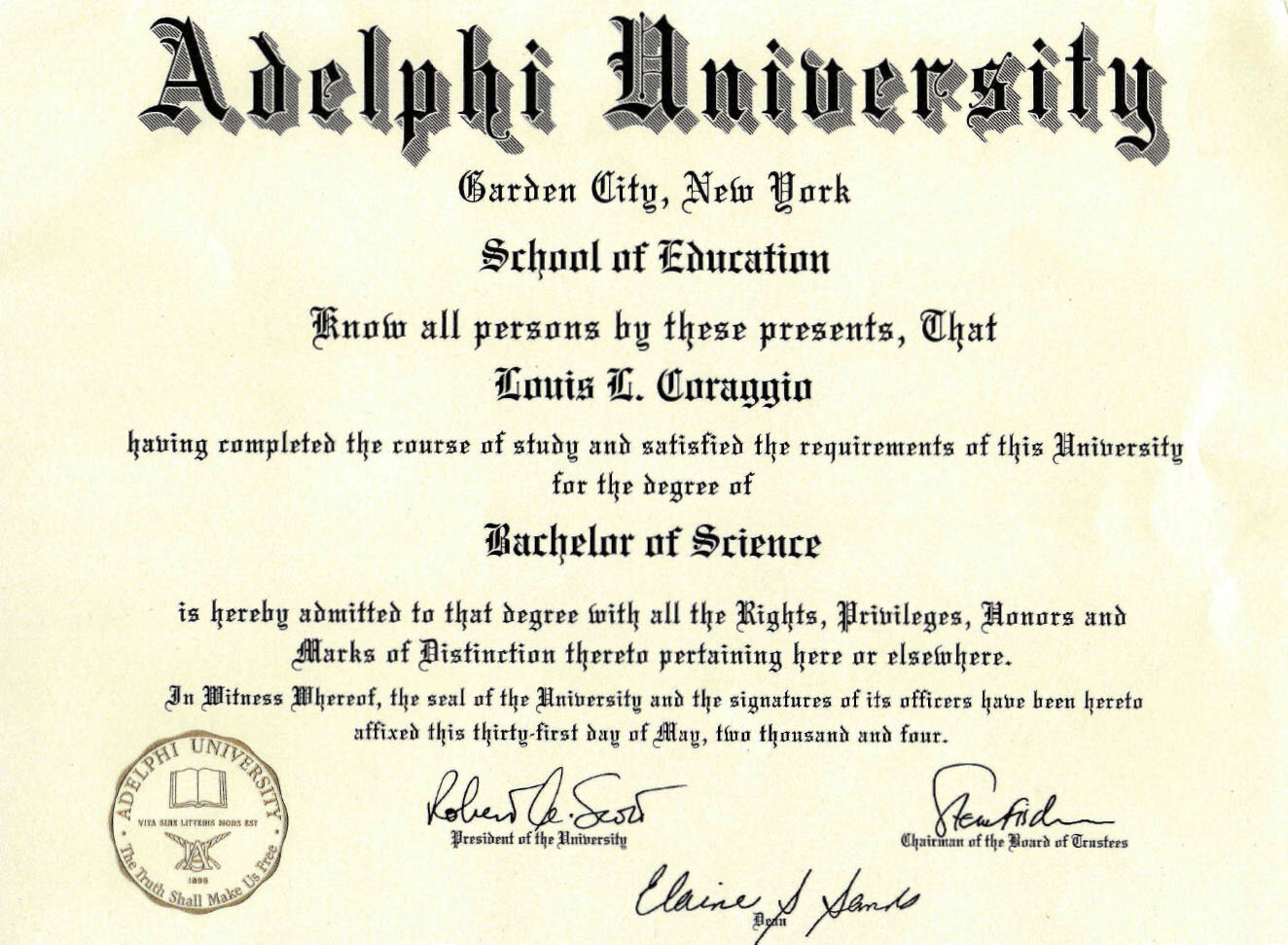 Bachelors of Science: Exercise Science