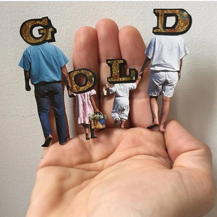 “Gold Rush / WIP” (Collage work by Jay Riggio - 2015)