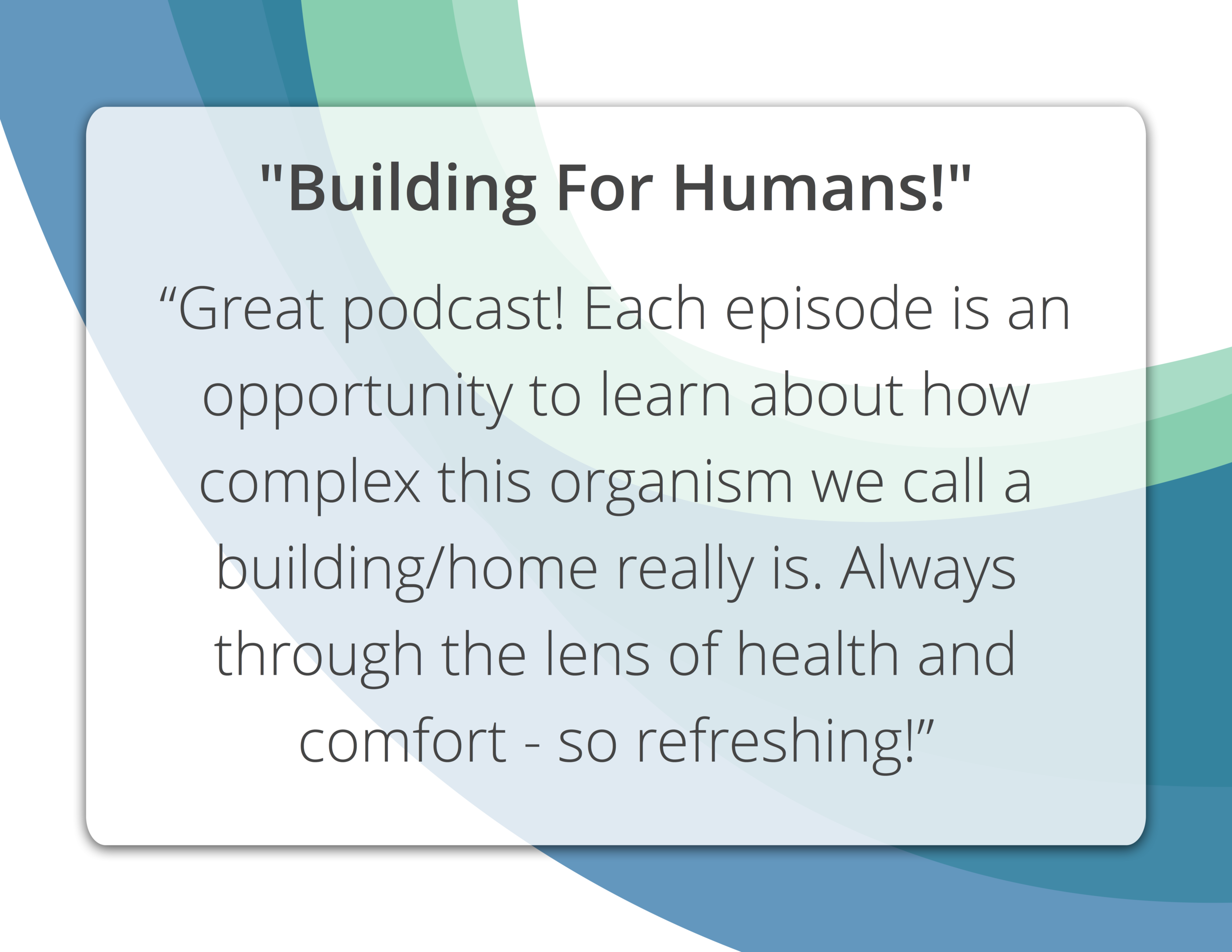 Building For Humans! 