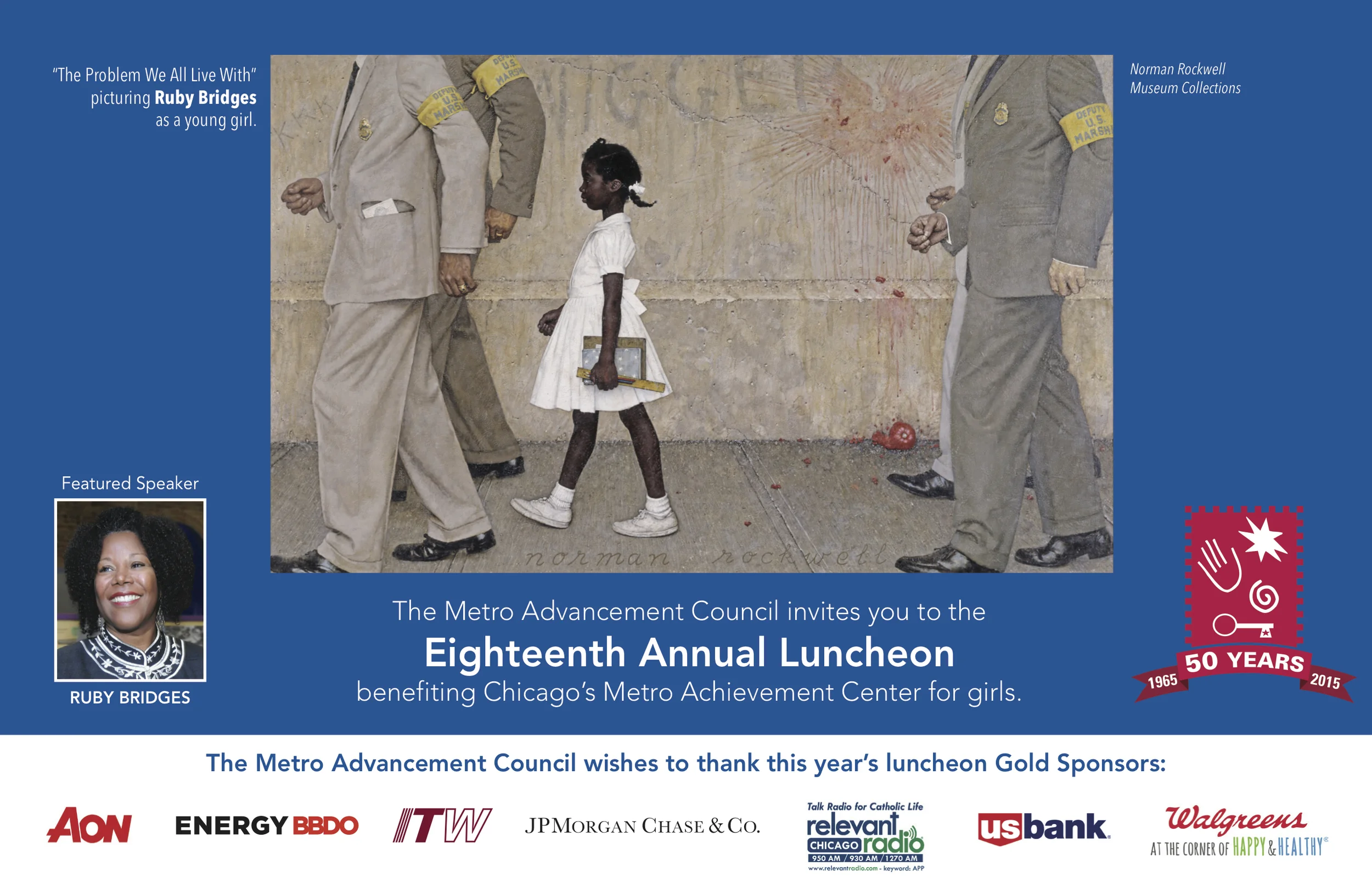 Silver Sponsors: BMO Harris Bank, Chad and Heidi Tischer (DiMeo Schneider & Associates), ComEd, GE Capital, Hollister, Oak Ridge Investments, Riveron Consulting, Robert W. Baird, and William Blair