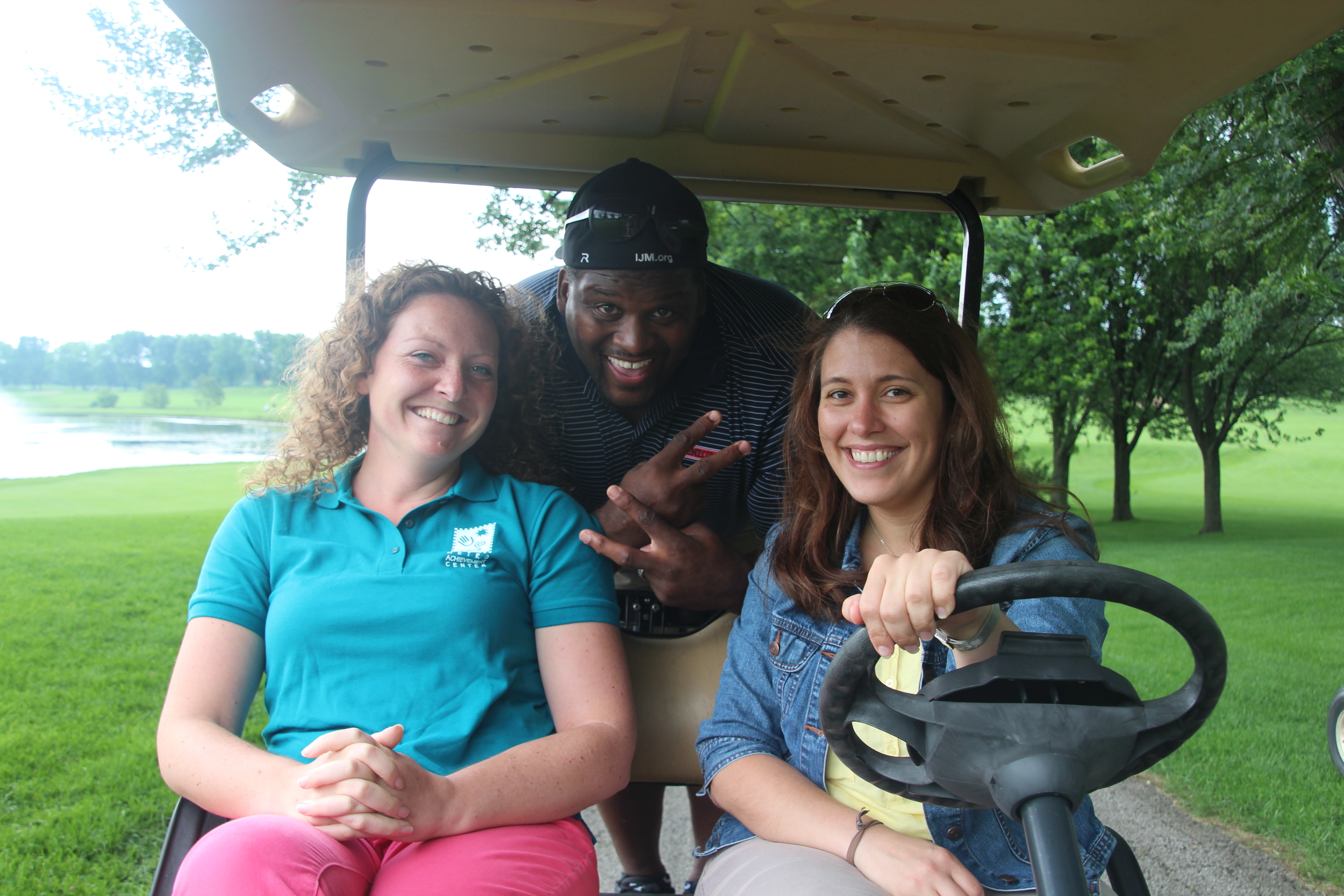  Anthony Adams,&nbsp;Center Director Erin Aldrich &amp; volunteer Kara Mone. 