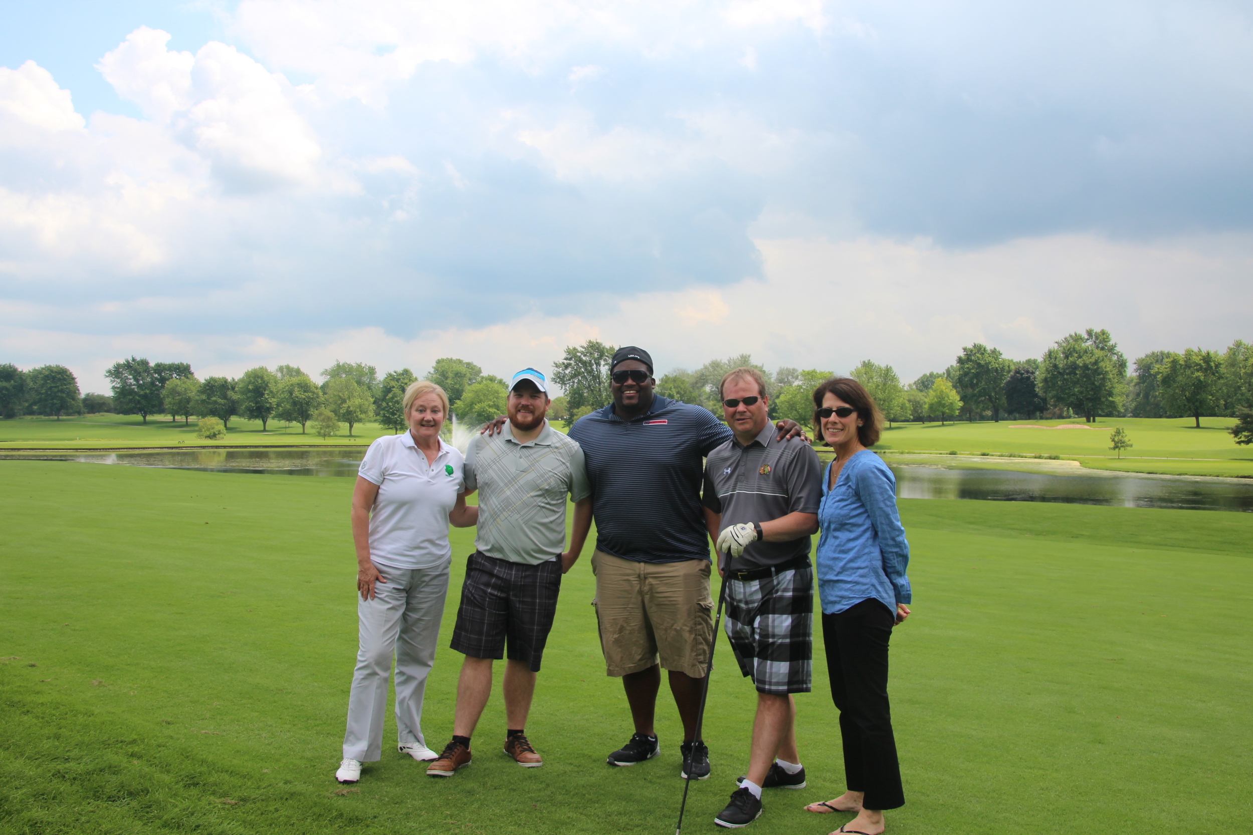  Outing Gold Sponsor, Coca-Cola Foursome.&nbsp;Diane Wallace (L), won women's longest drive on Hole #11 