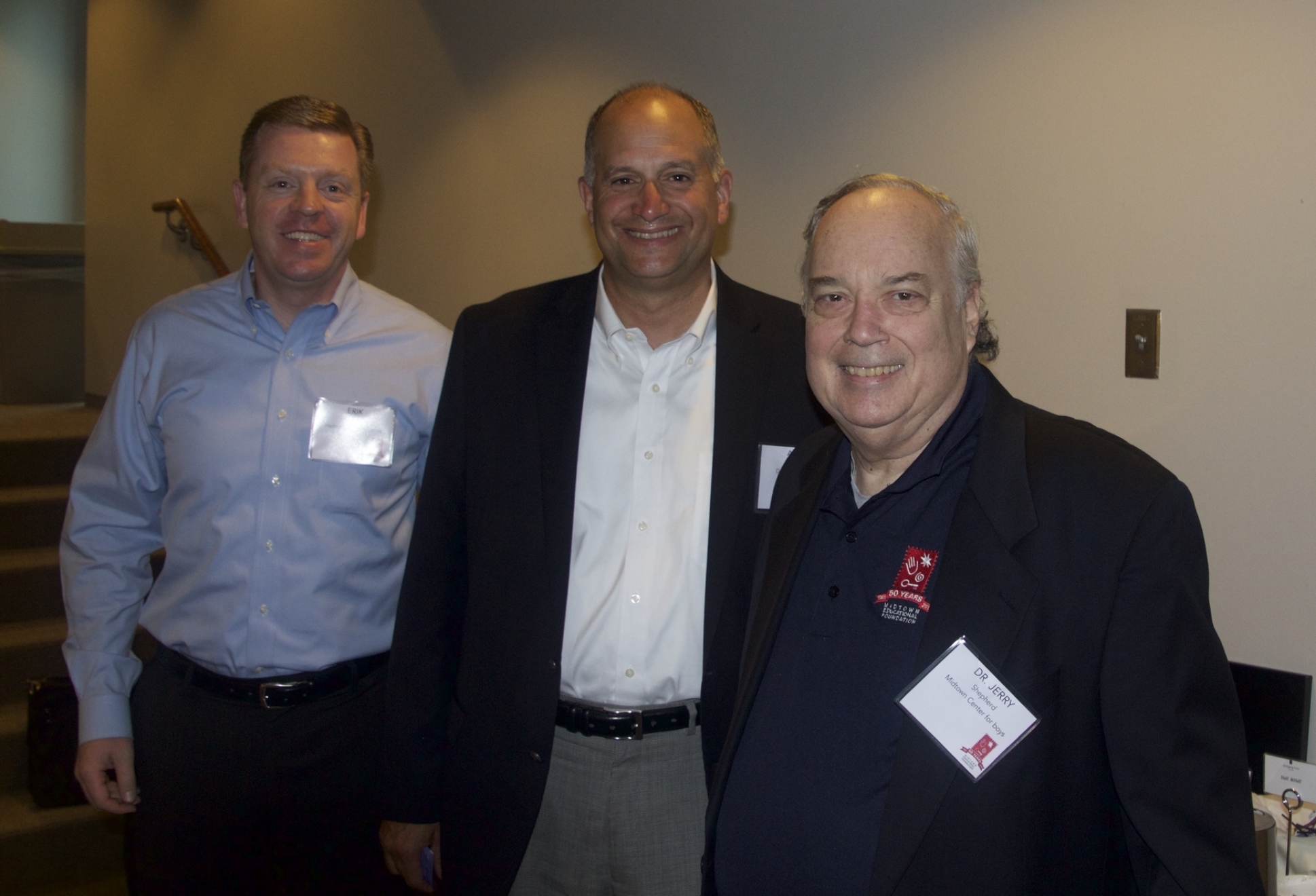 Midtown Advancement Council members Erik Ojala and Andy Clark with Midtown Center Director, Dr. Jerry Shepherd
