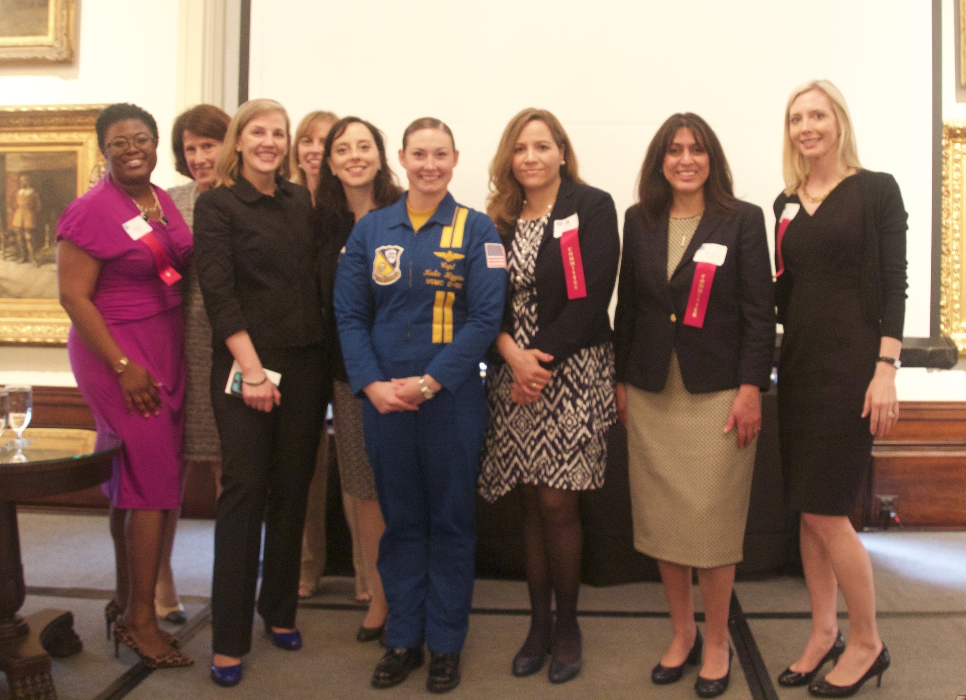 Members of the Metro Advancement Council with Captain Higgins
