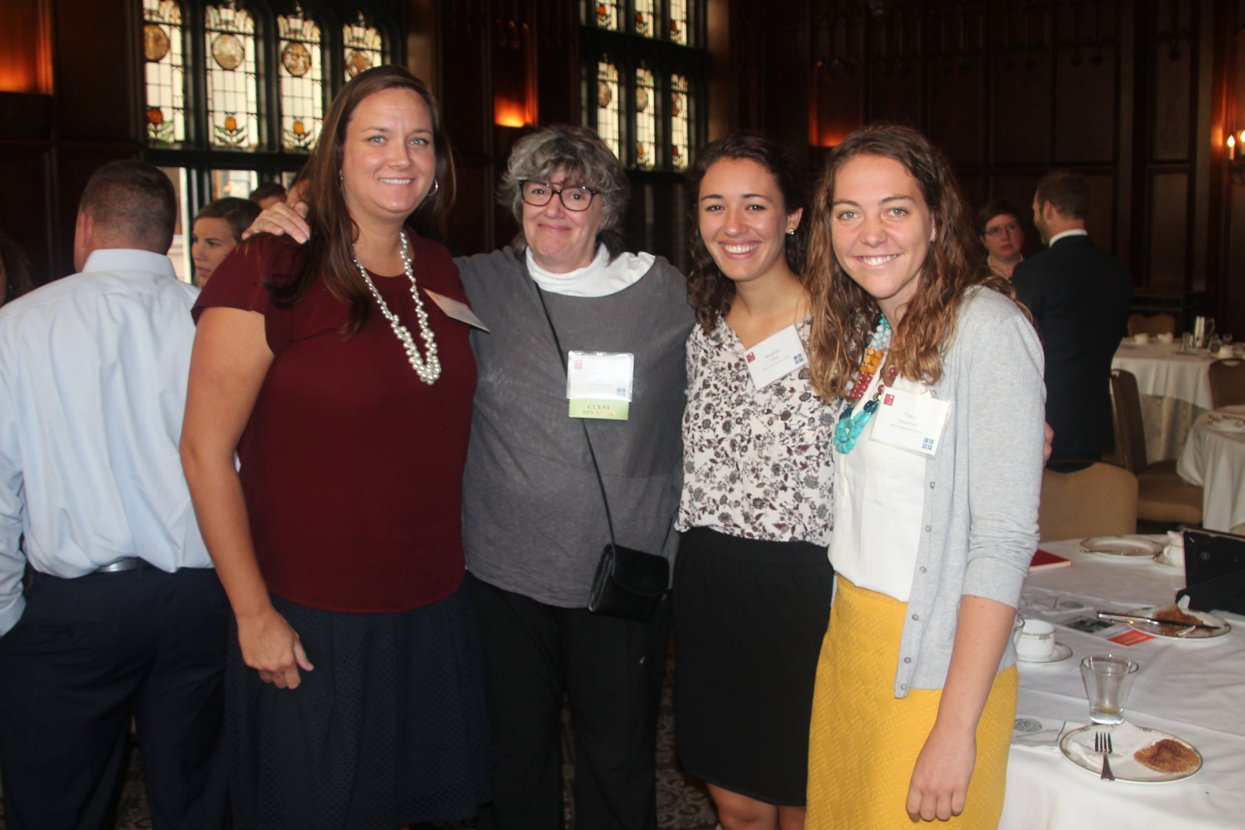 Vogler with Metro staff members Emily, Meghan and Tracy