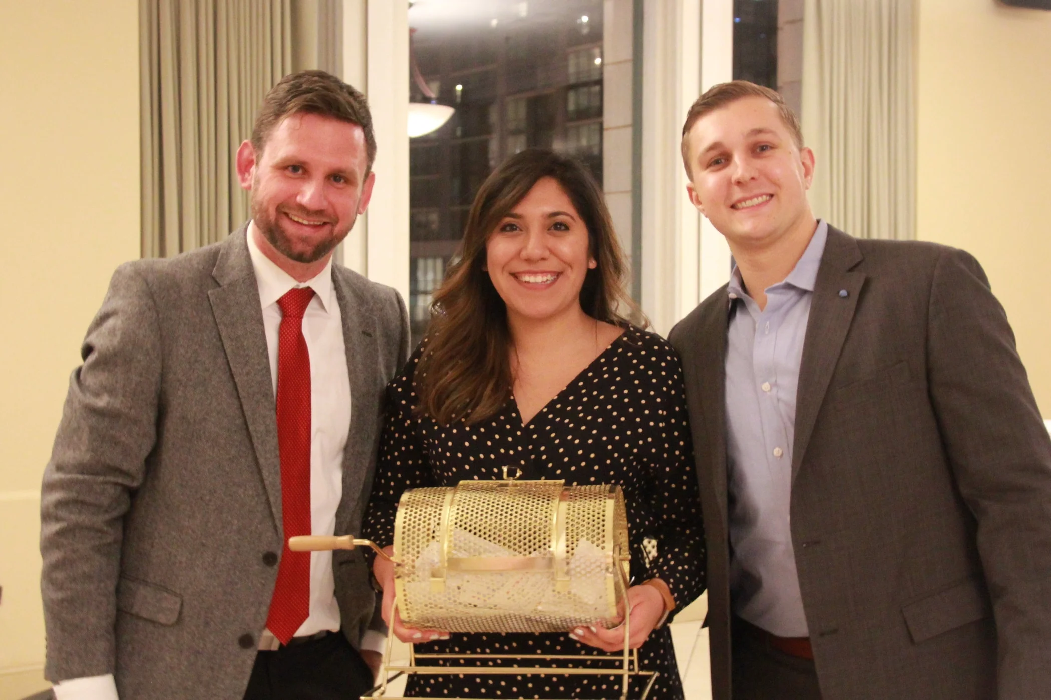 Brent (left), with Metro Alumna Claudia Valencia and Aux. Board Co-Chair Jack Diamond.