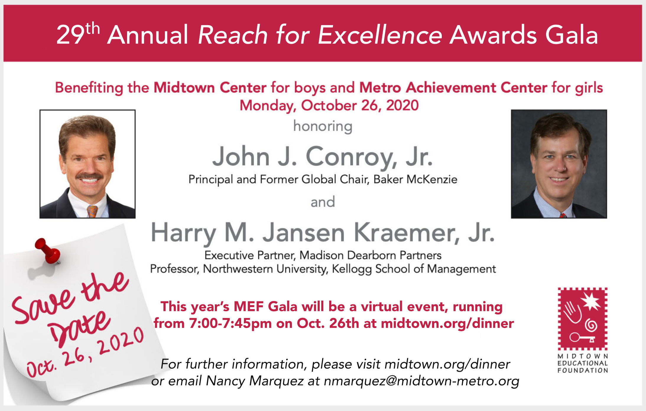 29th Annual Reach for Excellence Awards Gala Week OF GIVING