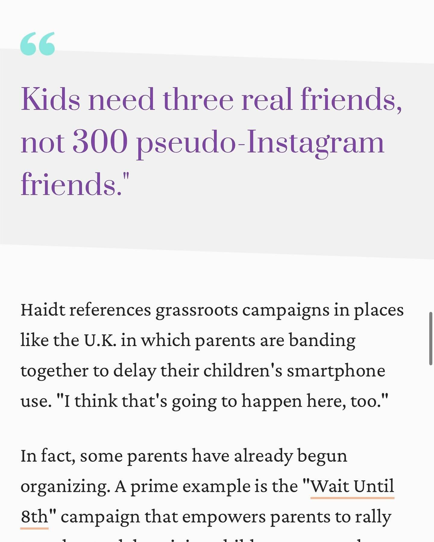 Are you ready to revolt against the increasing role of phones and screens for our kids?
Managing social media and screen time are always popular topics in our Midtown &amp; Metro Parent Program discussions.  Check out this article from @thetodayshow 