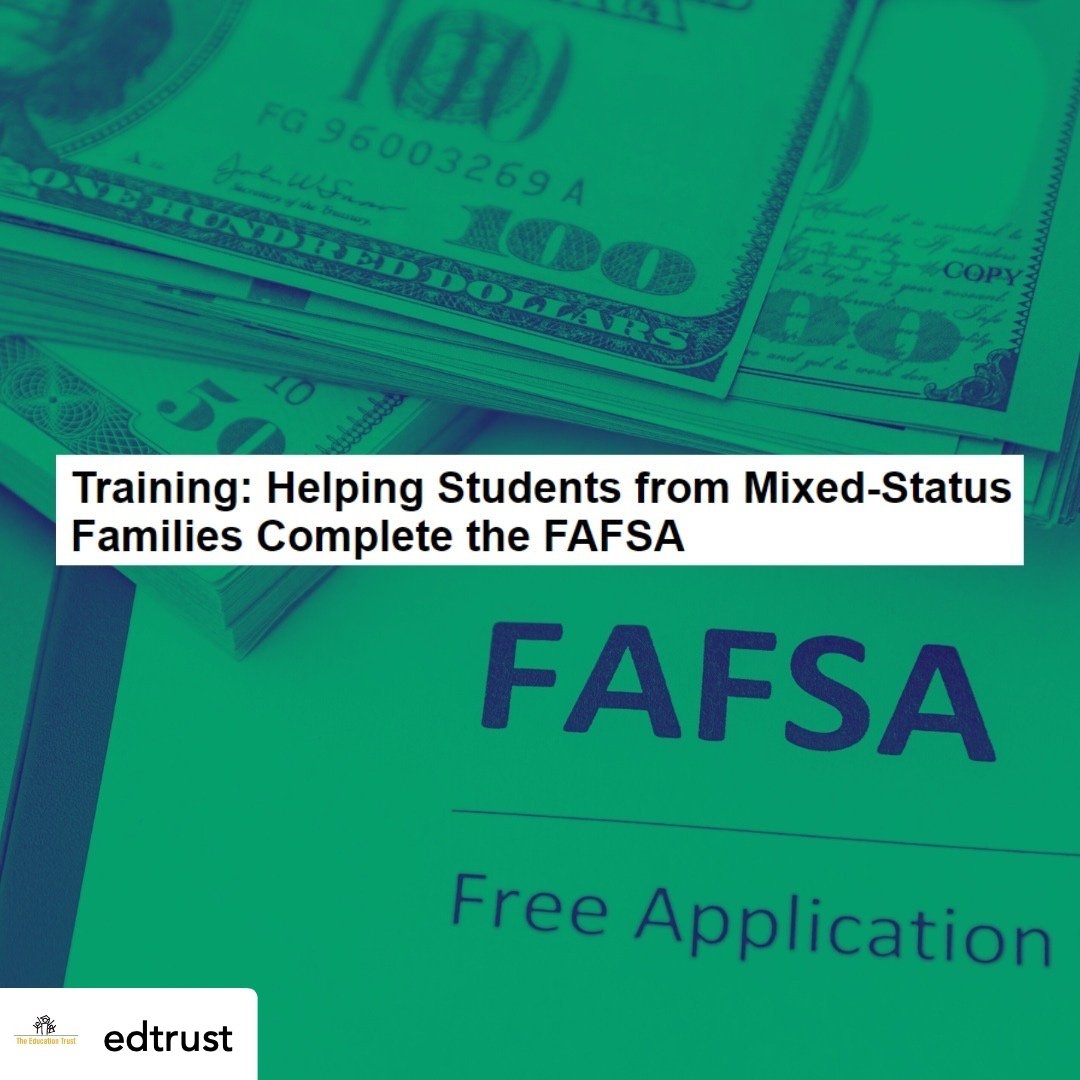 Posted @withregram &bull; @edtrust &quot;While all students have been significantly impacted by the rollout of the 2024-2025 Better #FAFSA, students with an #Undocumented parent, guardian, or spouse (also known as mixed-status families) have experien