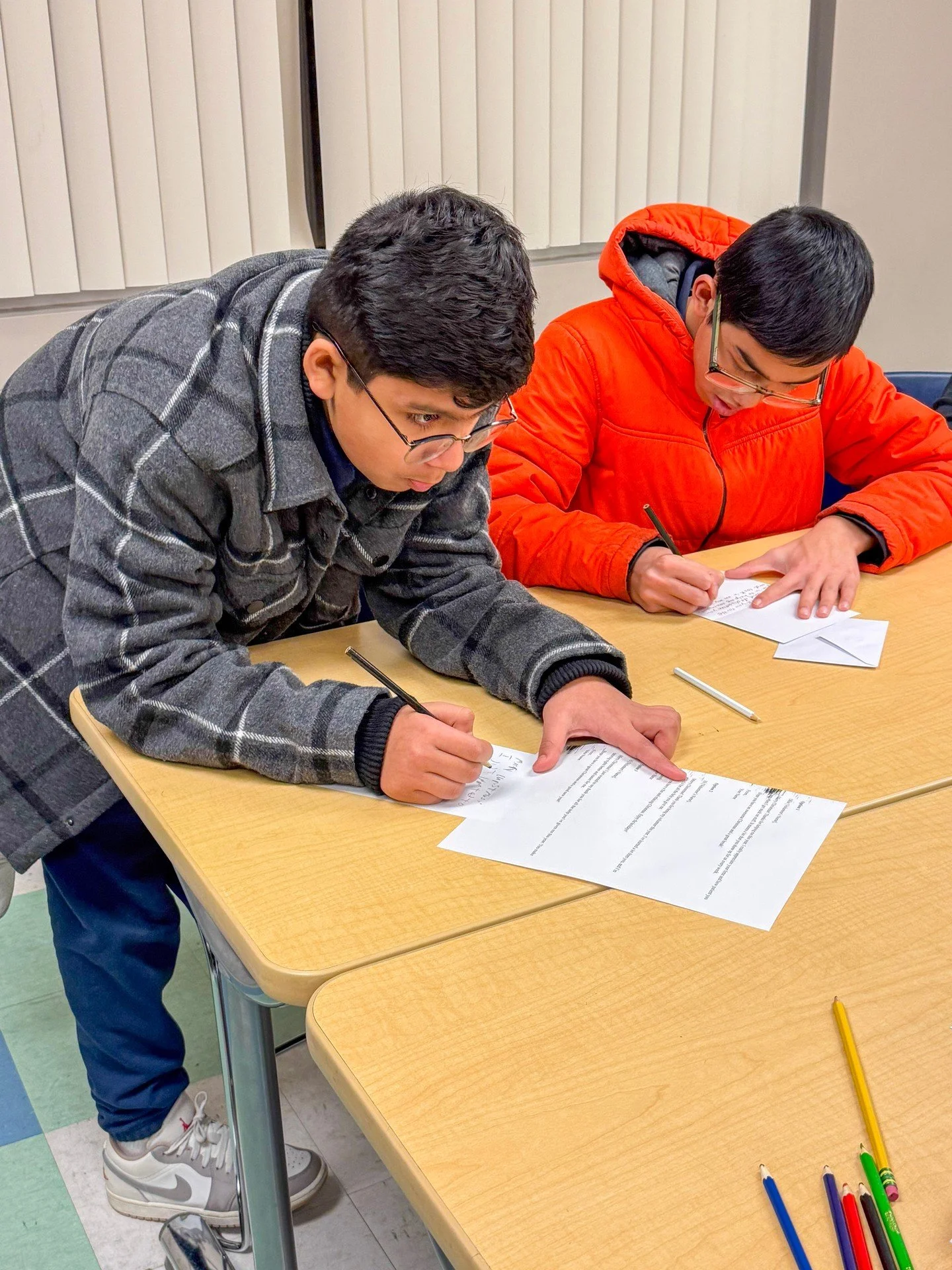 As part of our Christmas programming and during the final week of the fall semester at Midtown and Metro, Midtown students took time to write thank-you letters to their mentors and tutors. It was a chance to pause and reflect on the guidance, encoura