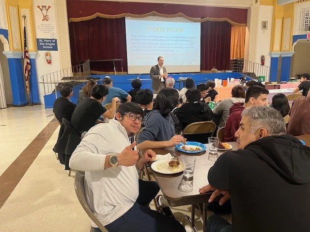 Midtown Club Excel held a Parents' Discussion Night and Dinner last Saturday, March 21 where we had an honest, supportive conversation about teenagers and dating. Around 50 people attended. Raising teenage boys comes with new questions and challenges