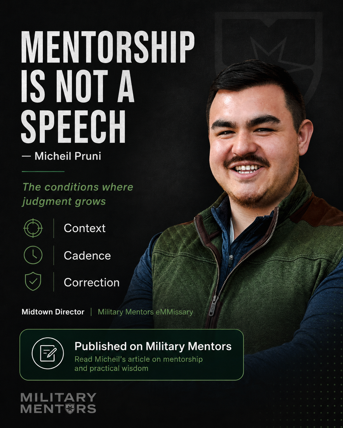 Midtown Director Micheil Pruni Shares the Case for Starting Mentorship Young