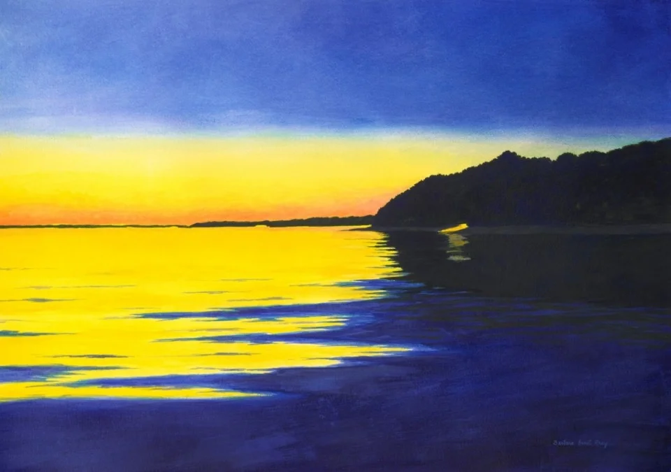 Bonfire , 2014, 28 x 40 inches