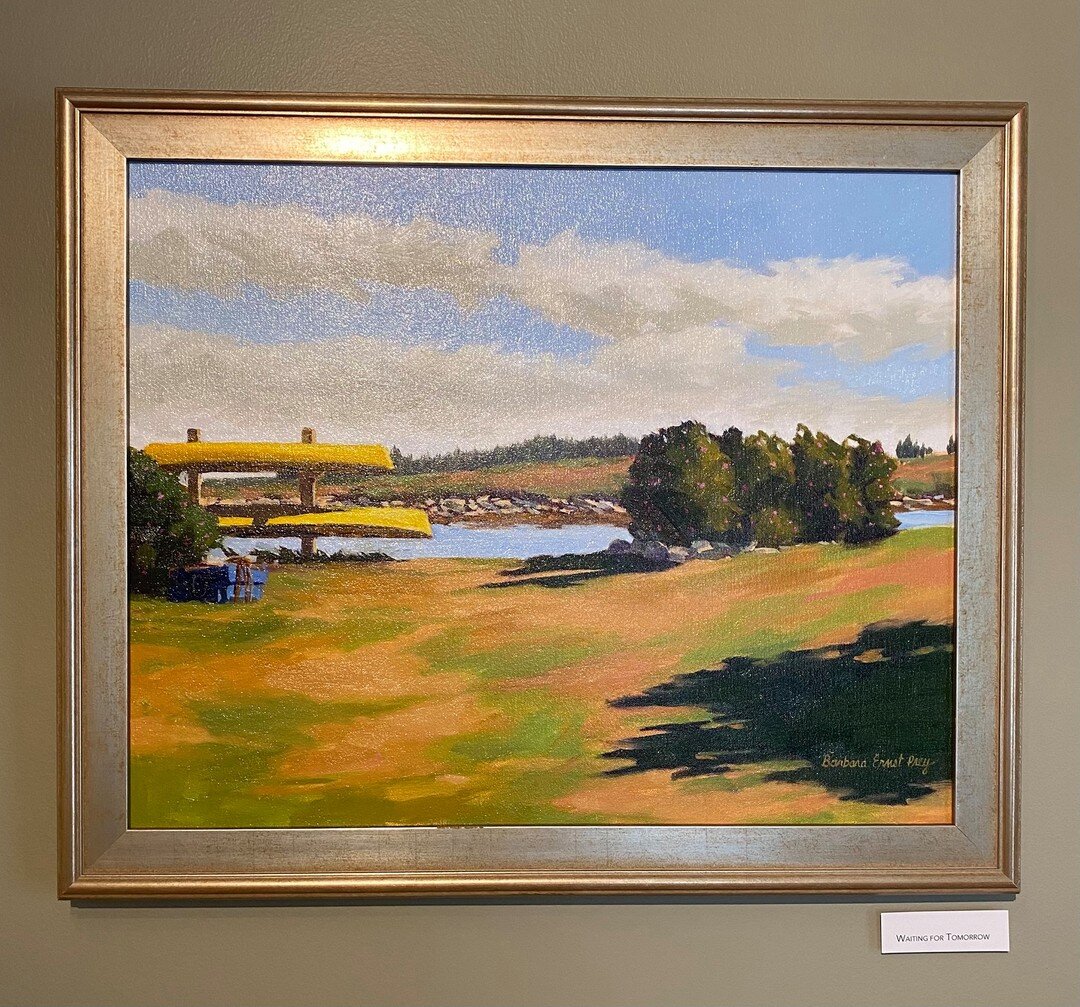 Tomorrow, Sunday, July 18th is the last day of Barbara Prey's &quot;Isolation to Inspiration&quot; new oils and prints exhibition. Don't miss out! Pictured here is &quot;Waiting for Tomorrow&quot; oil on canvas 16&quot; x 20.&quot; If you can't make 