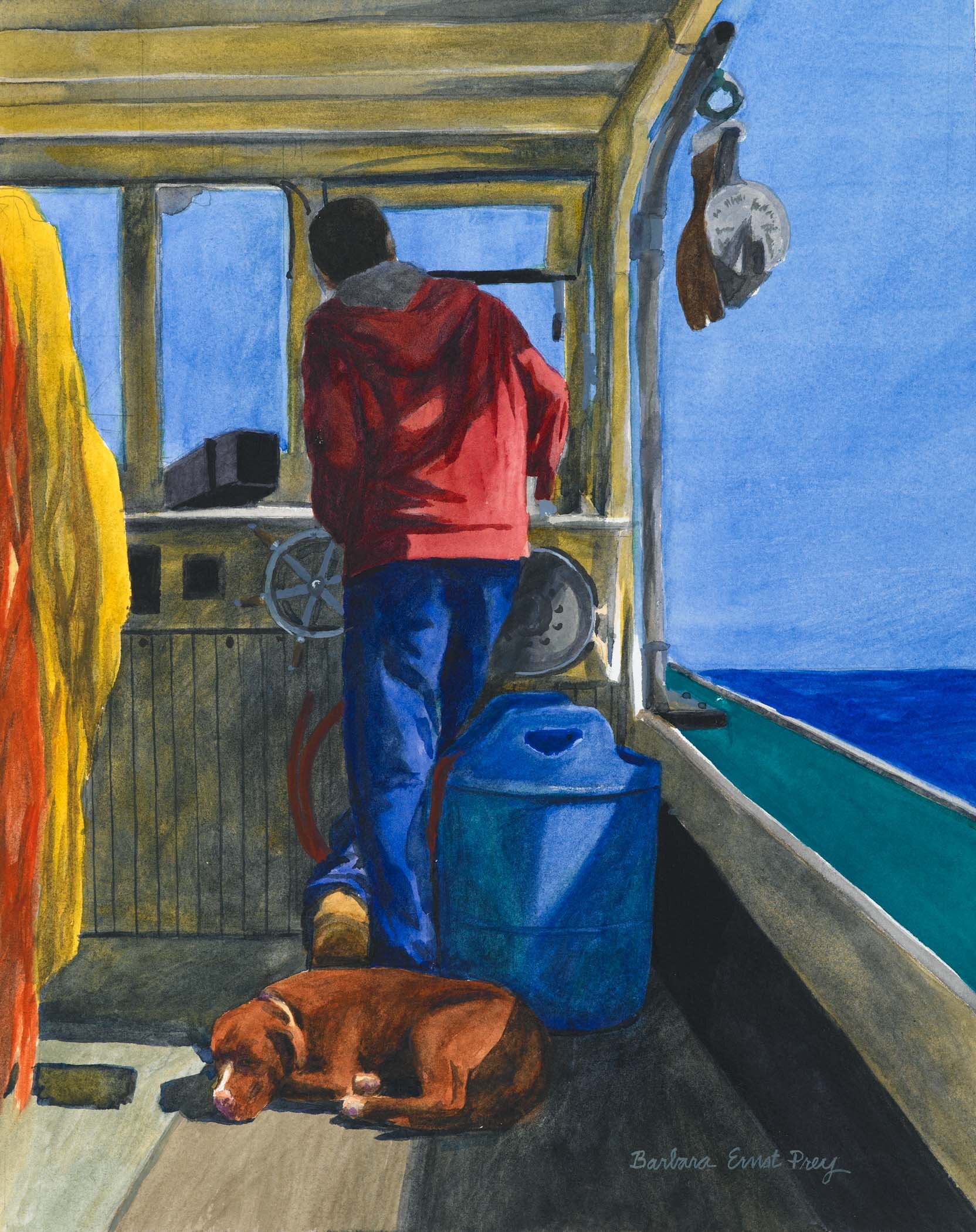 Passenger, 2014, Watercolor, 11.5 x 14.5 inches