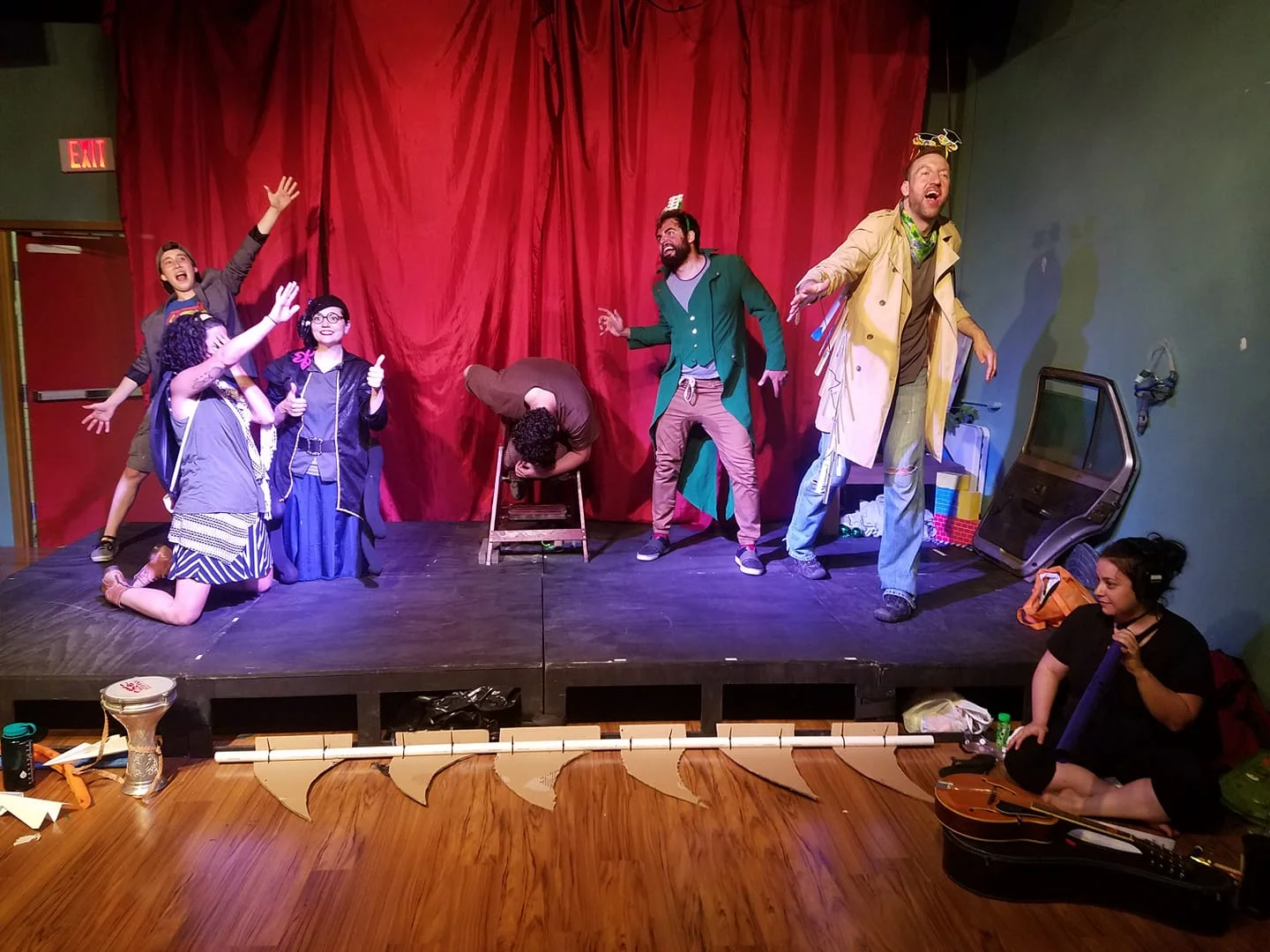 Our “junkyard production” of James and the Giant Peach at the Glitterbox Theatre in Pittsburgh!