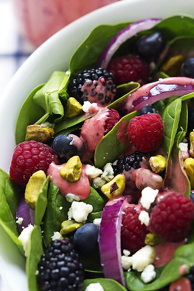 Berry Pistachio Salad by: Cremdelacrumb