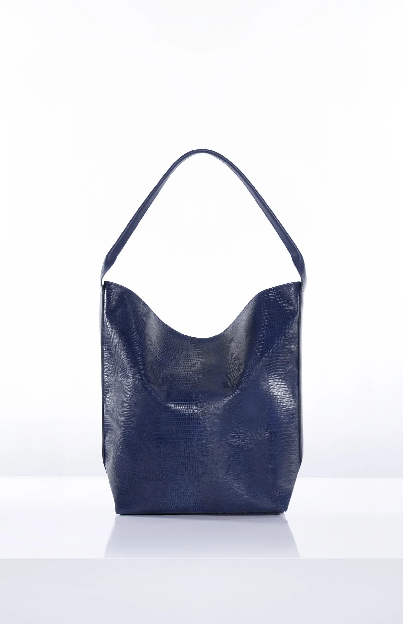GRETEL HOBO- Reptile (Navy)