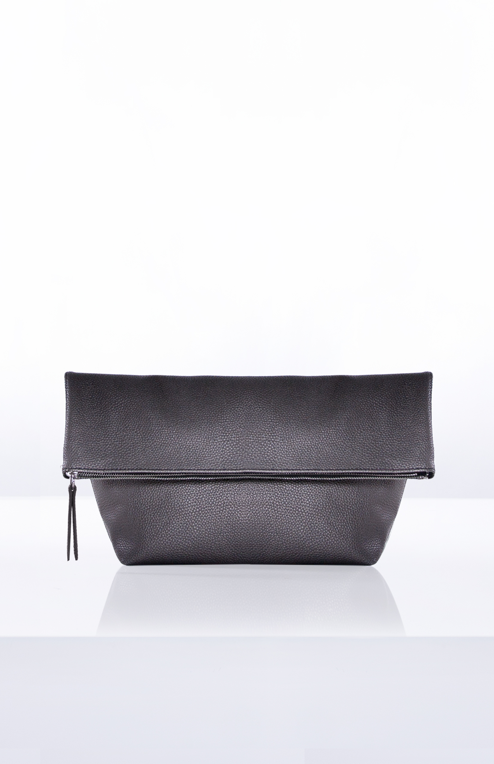 ANASTASIA FOLDOVER CLUTCH- Ombre Pebbled PU (Slate)