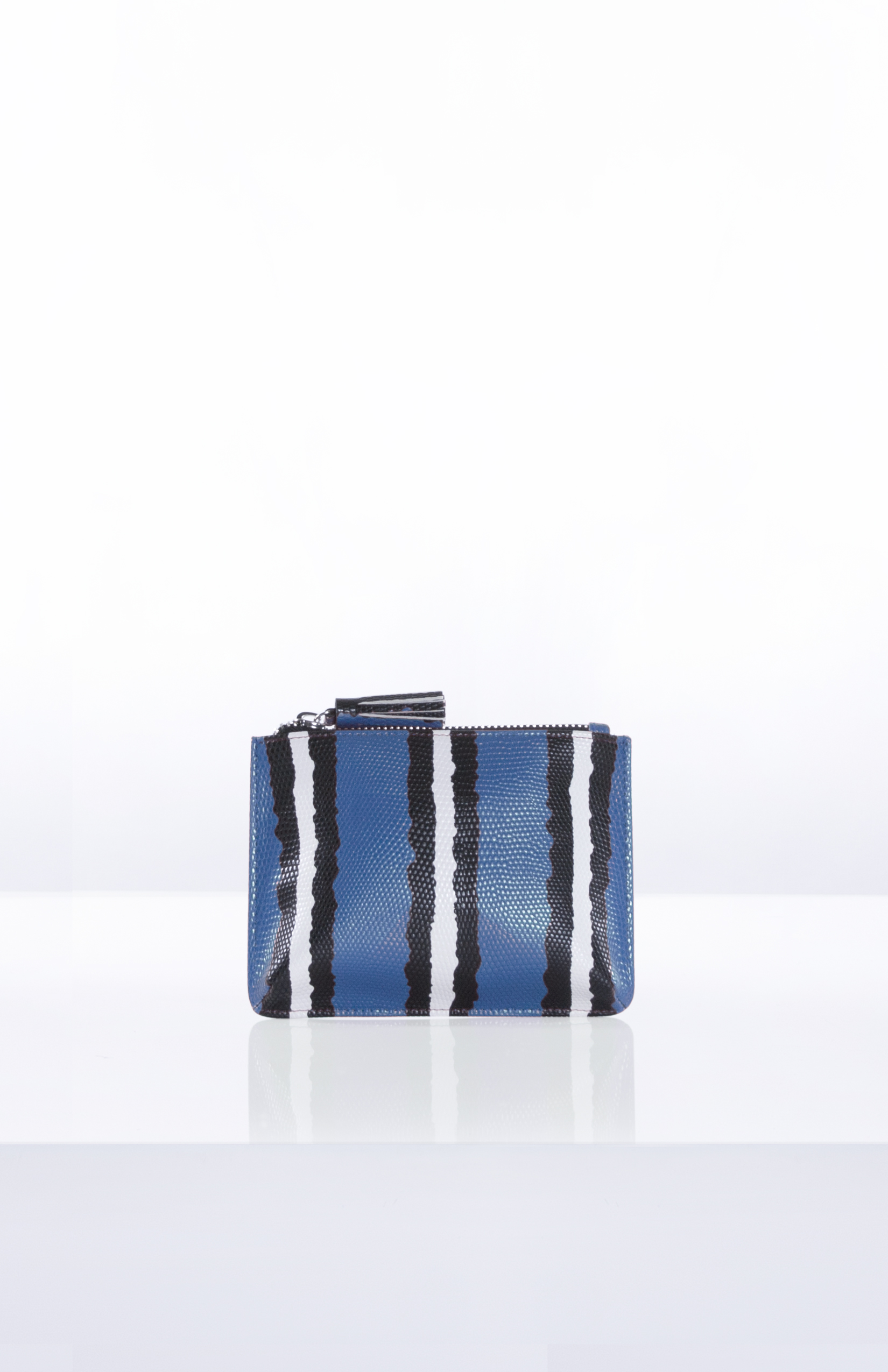 ADELE SNAKE POUCH- Blue