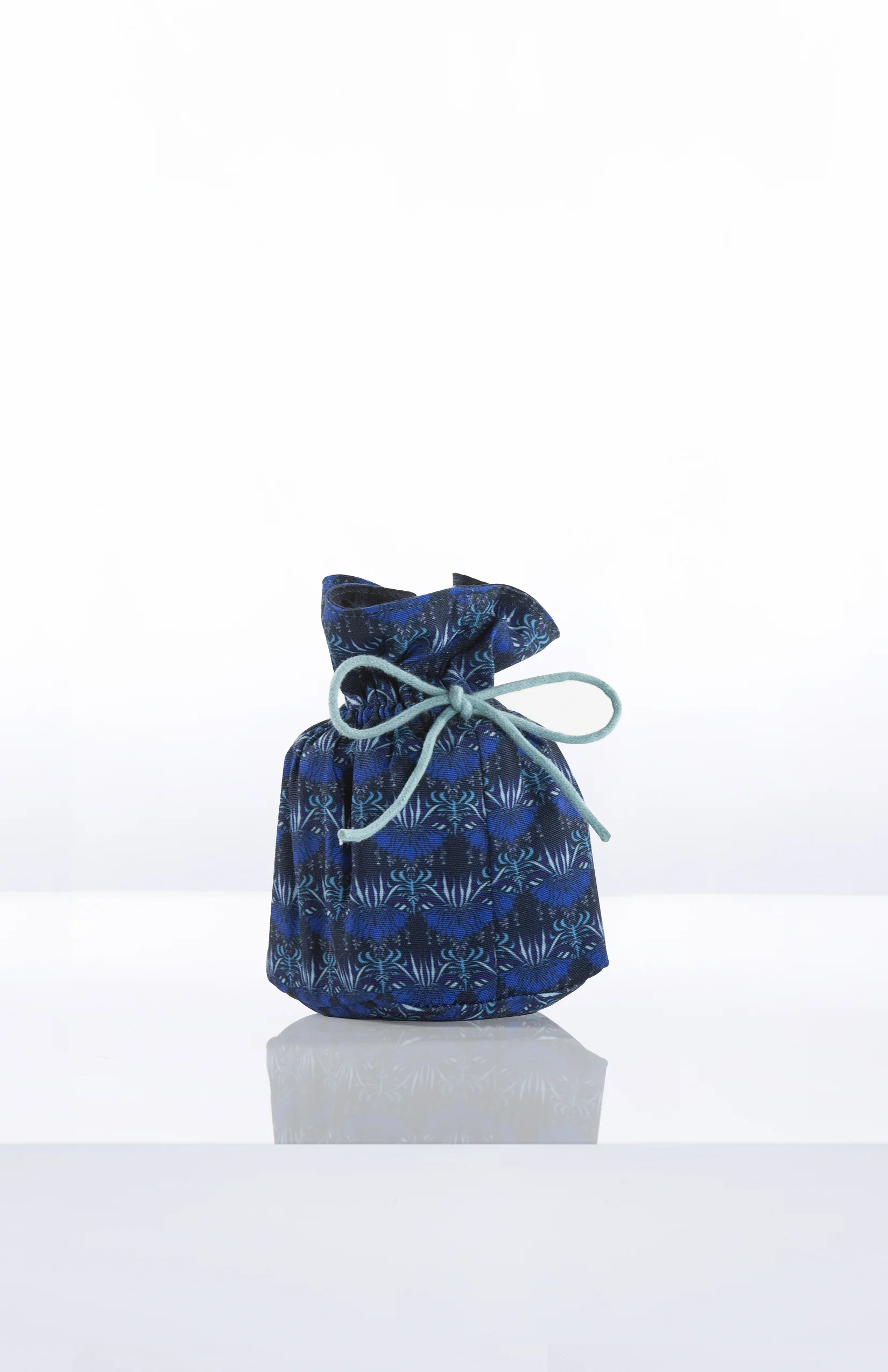 Printed Candle + Canvas Drawstring Pouch