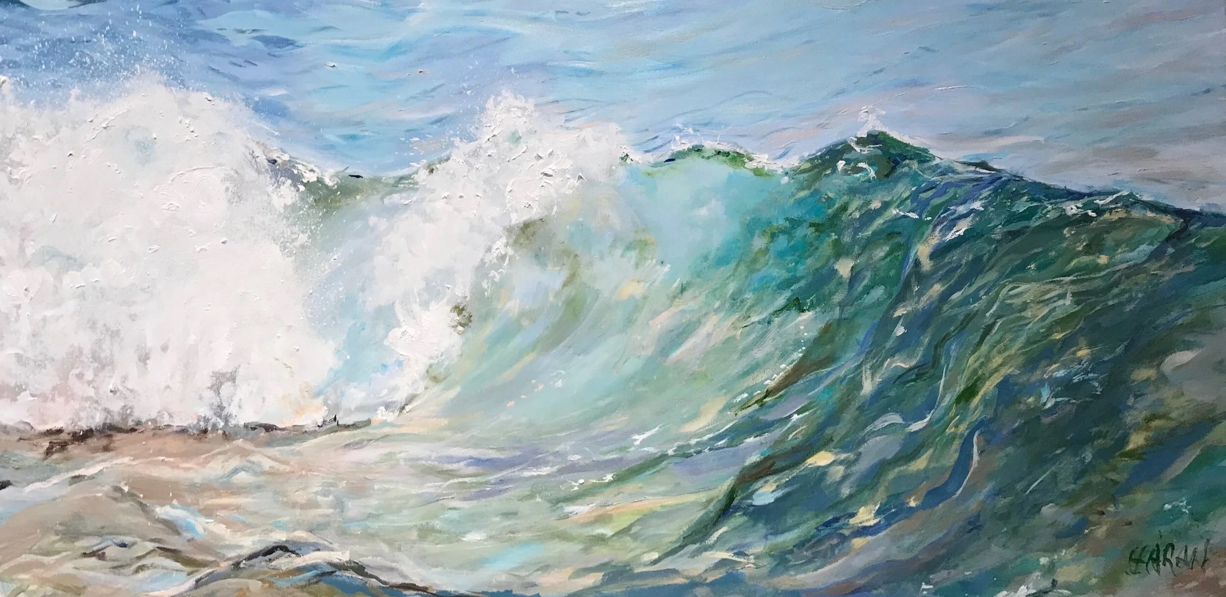 Seaglass Wave-SOLD